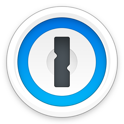 A blue and white icon with a lock on it.